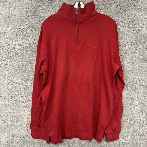 Other - VTG Polo Sport Ralph Lauren Sweater Men's Red Pullover 1/4 Quarter Zip